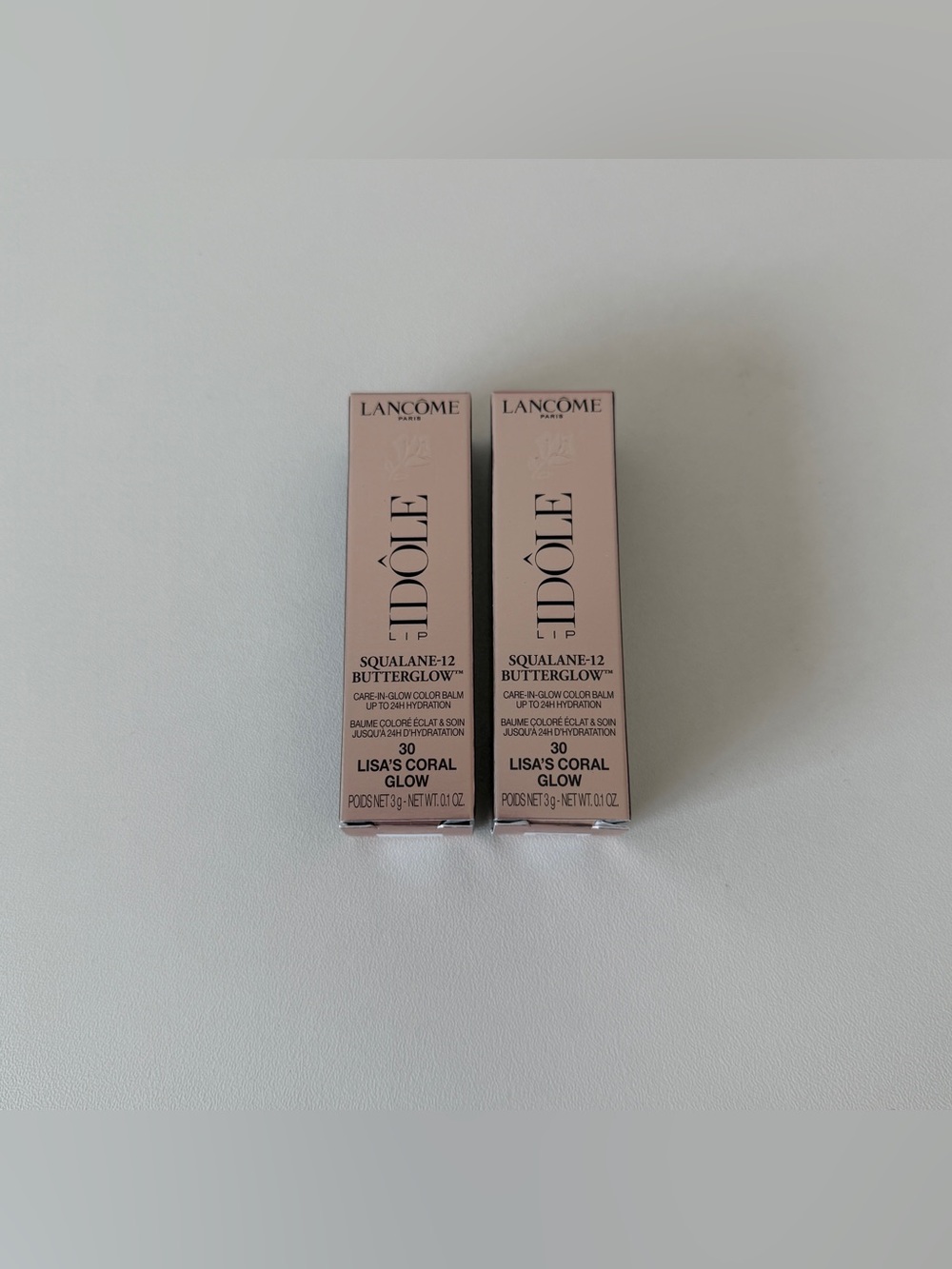 Lancôme Lipstick set of 2 (shade 30 Lisa’s coral glow)